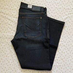 Hudson Jeans Men's Deep Indigo Slim Straight Jeans Never Worn